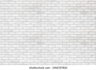 white brick wall texture used to make background suitable for interior and exterior home.