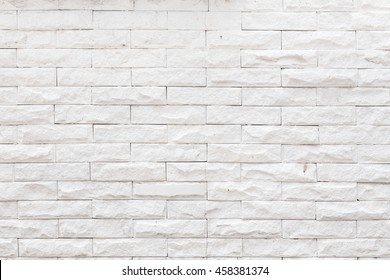 white brick wall textures background / white brick wall for design with copy space for text or image