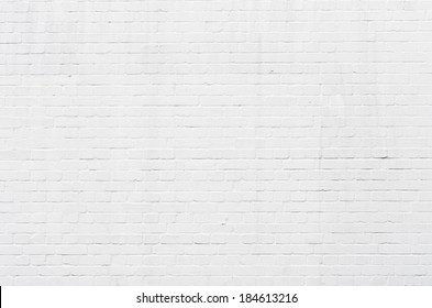 White brickwall surface for usage as a background - Shutterstock ID 184613216