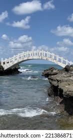 White Bridge In Shimen District, New Taipei City, Taiwan