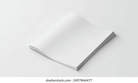 white brochure or flyer mockup