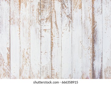 White and brown wooden texture wall, old vintage style background