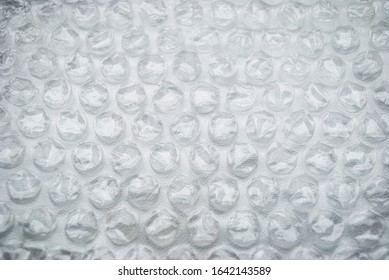 White bubble wrap packaging or air bags