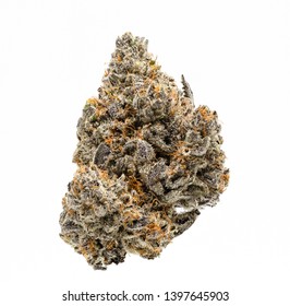 White Buffalo Cannabis Bud on White Background