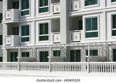 white building  background