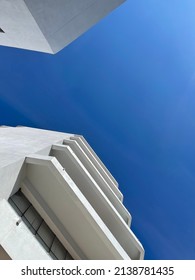 White Building, Clear Sky Sunlight On A Very Special Day.