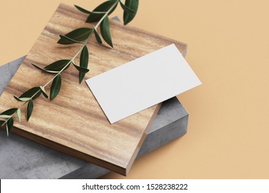 White Business Card Mockup Blank For Your Business Card Design