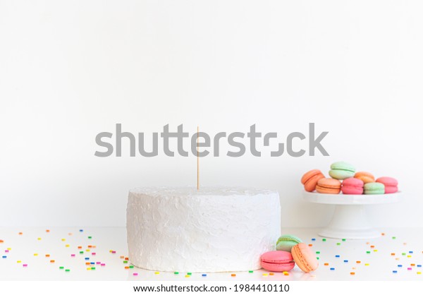 White Cake Cake Topper Stick Blank Stock Photo 1984410110 | Shutterstock