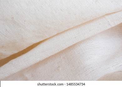 White Calico Fabric Cloth Background Texture