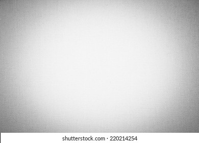 White Canvas Background Texture With Vignette