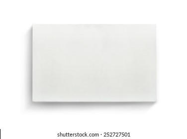 White Canvas Frame On White Background.