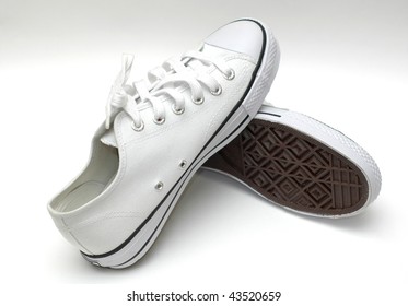 White Canvas Shoes