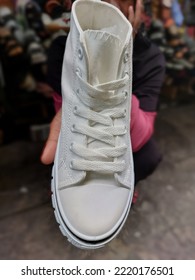 White Canvas Sneakers For Men And Women