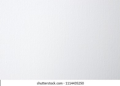 White Canvas Texture Background. Oil Painted Drawing Paper.
