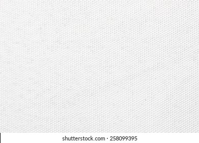 White canvas texture. Simple fabric background. Fiber structure pattern.