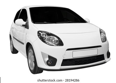 white car isolated
