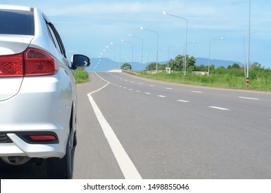 White Car Parked On The Street