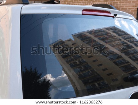 white car window