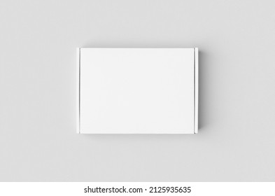 White cardboard postal, mailing box mockup. - Shutterstock ID 2125935635