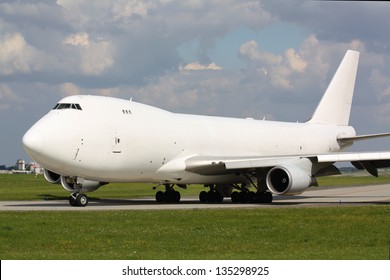 White cargo plane