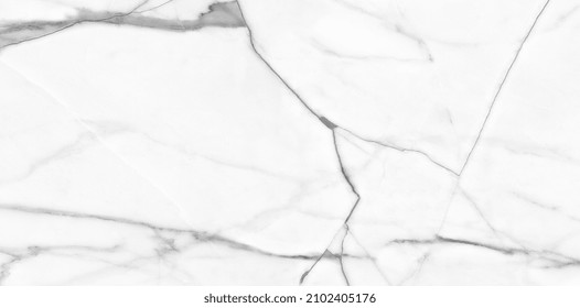  White Carrara Marble Texture Background With Grey Brown Coloured Veins, It Can Be Used For Interior-Exterior Home Decoration and Ceramic Decorative Tile Surface, Wallpaper, Architectural Slab