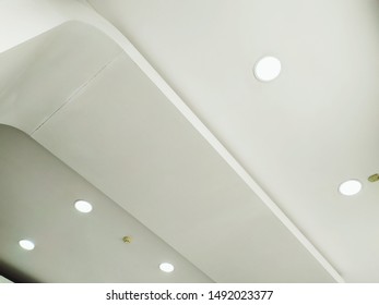 White ceiling and the spotlights