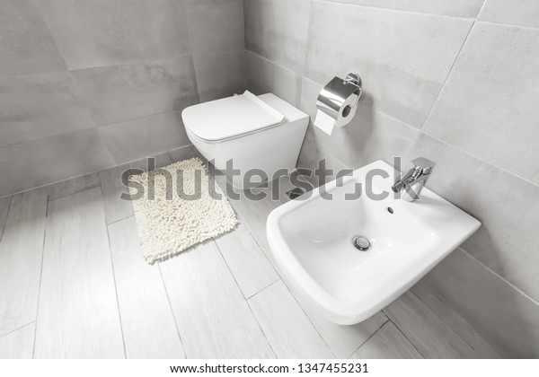 White Ceramic Bidet Toilet Luxury Bathroom Stock Photo Edit Now