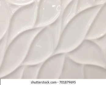 White Ceramic Brick Tile Wall,background