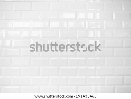 White ceramic brick tile wall,background 商業照片 © 