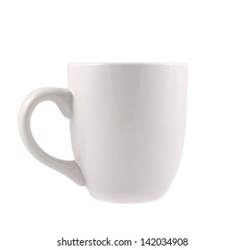 White Ceramic Cup Isolated Over White Stock Photo 142034908 | Shutterstock