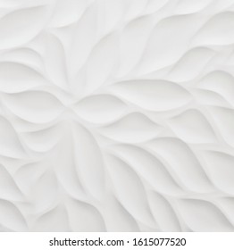 White ceramic tile with abstract pattern for wall decoration. Concrete stone surface background. Texture for design interior project.