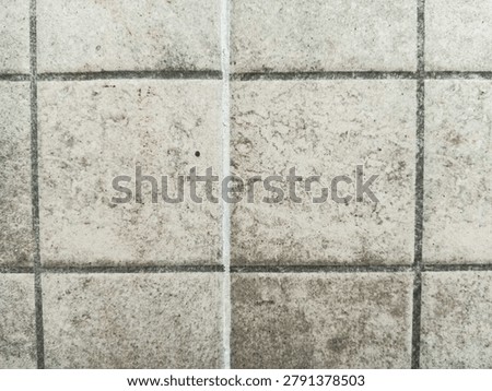 White ceramic tile surface with visible grout lines and subtle texture. Suitable for flooring, interior design, construction, architecture, and background applications.