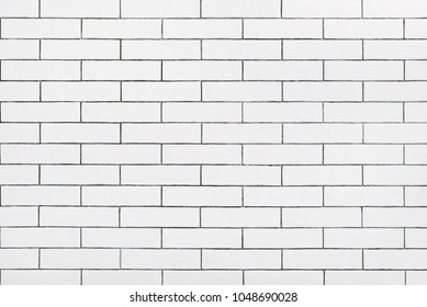 White ceramic tiles wall  texture background