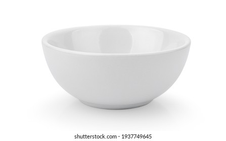 white ceramics bowl isolated on white background. - Shutterstock ID 1937749645