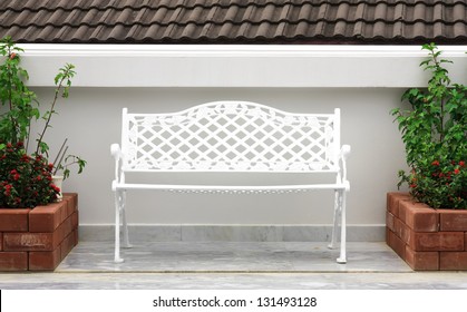 White Chair Garden At Calmly