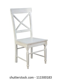 White Chair Isolated On White Background