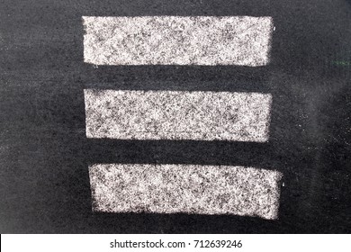 White Chalk Paint Texture On Black Board Background For Decoration Or Grunge Layer