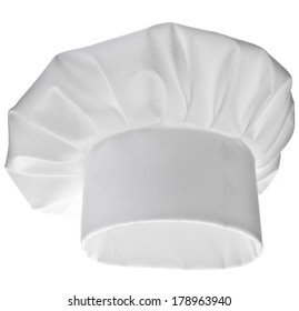 White Chef Hat Isolated On White Background