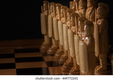 white chess is on a chessboard