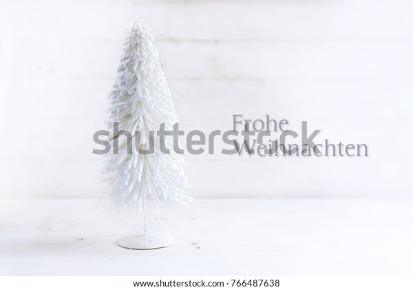 White Christmas Tree Made Flocked Wire Stock Photo Edit Now 766487638