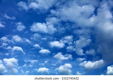 White Cirrocumulus In Blue Sky