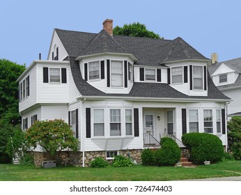 White Clapboard House 