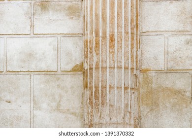 White Classical Columns Stone Wall Background Stock Photo 1391370332