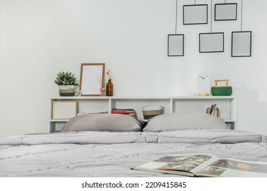 White And Clean Modern Bedroom Interior