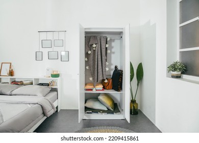 White And Clean Modern Bedroom Interior