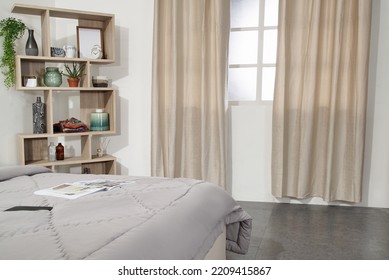 White And Clean Modern Bedroom Interior