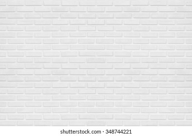 White Clean Rectangle Brick Texture Wall  For Background : Abstract, Background And Interior , Exterior Concept 