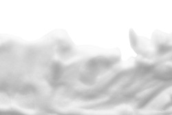 White cleanser foam texture isolated on white background. Cosmetic mousse, soap, shampoo suds, a Beauty & Fashion Photo by Kat Ka