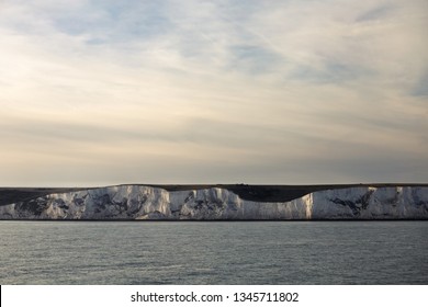 The White Cliffs Of Dover At Sunset, October 7, 2018.