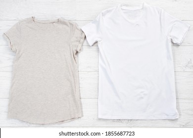 831 White tshirt mock up flat lay Images, Stock Photos & Vectors ...